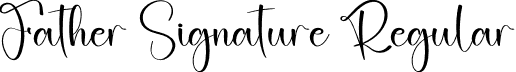 Father Signature Regular font - Father-Signature.otf