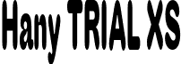 Hany TRIAL XS font - HanyTRIAL-XS.otf