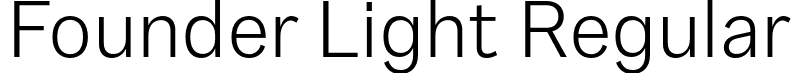 Founder Light Regular font - Founder-Light.otf