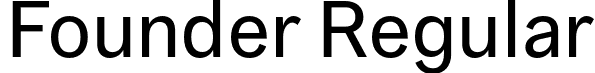 Founder Regular font - Founder-Regular.otf