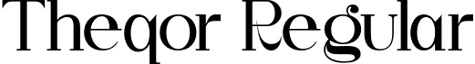 Theqor Regular font - Theqor.otf