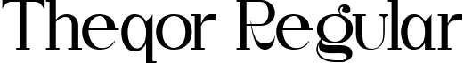 Theqor Regular font - Theqor.ttf