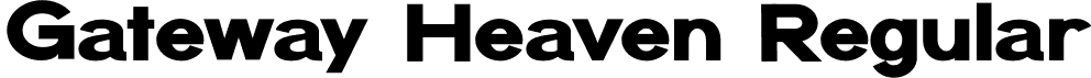 Gateway Heaven Regular font - GatewayHeaven.otf