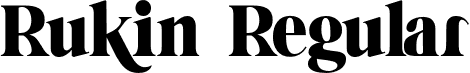 Rukin Regular font - Rukin-Regular.otf