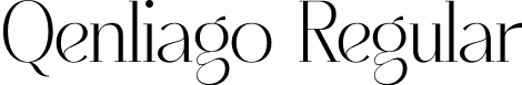 Qenliago Regular font - Qenliago-1G33j.otf