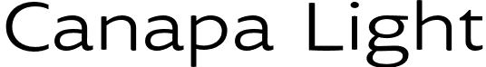 Canapa Light font - Canapa-Light.otf