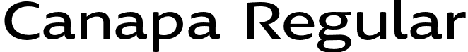 Canapa Regular font - Canapa-Regular.otf