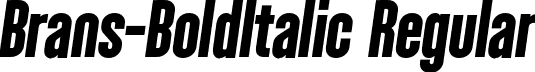 Brans-BoldItalic Regular font - Brans-BoldItalic.otf