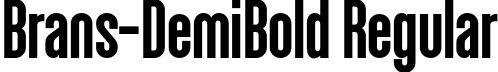 Brans-DemiBold Regular font - Brans-DemiBold.otf