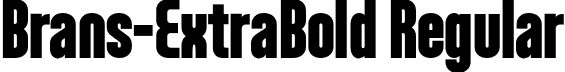 Brans-ExtraBold Regular font - Brans-ExtraBold.otf