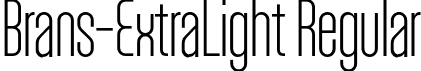 Brans-ExtraLight Regular font - Brans-ExtraLight.otf