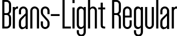 Brans-Light Regular font - Brans-Light.otf