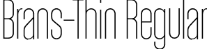 Brans-Thin Regular font - Brans-Thin.otf