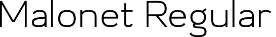 Malonet Regular font - Malonet.otf