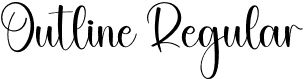 Outline Regular font - Outline.otf