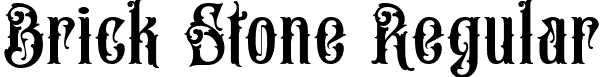 Brick Stone Regular font - brickstoneregular-lgmgd.ttf