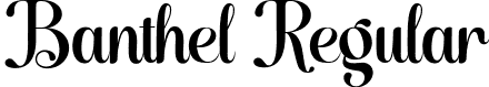 Banthel Regular font - Banthel.ttf