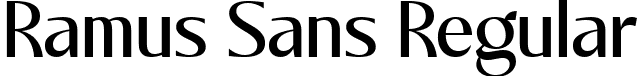 Ramus Sans Regular font - RamusSans-Regular.ttf