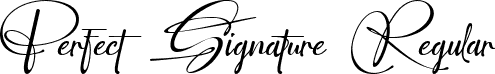 Perfect Signature Regular font - Perfectsignature.ttf