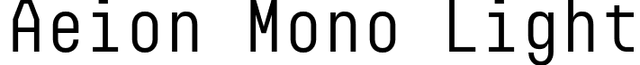 Aeion Mono Light font - AeionMono-Regular.otf