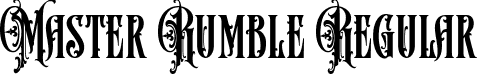 Master Rumble Regular font - masterrumbleregular-rg63l.ttf