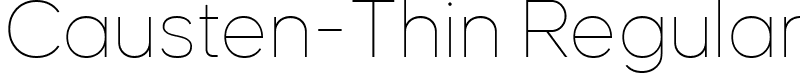 Causten-Thin Regular font - Causten Thin.ttf