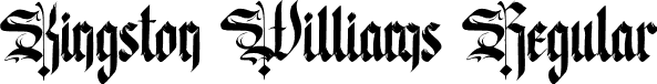 Kingston Williams Regular font - Kingston Williams demo.ttf