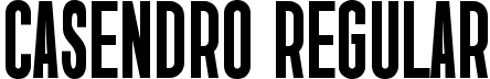 Casendro Regular font - Casendro.ttf