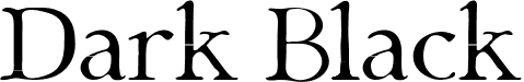 Dark Black font - Dark & Black.otf