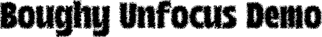 Boughy Unfocus Demo font - BoughyUnfocus-Regular.otf