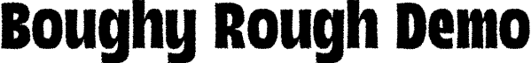 Boughy Rough Demo font - BoughyRough-Regular.otf