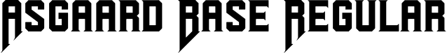 Asgaard Base Regular font - Asgaard Base.otf