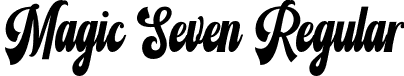 Magic Seven Regular font - Magic Seven.otf