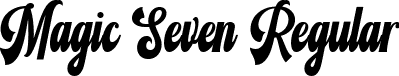 Magic Seven Regular font - Magic Seven.ttf