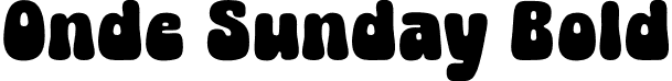 Onde Sunday Bold font - OndeSunday-Demo.otf