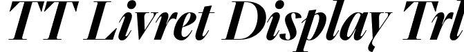 TT Livret Display Trl font - TT-Livret-Display-Trial-DemiBold-Italic.ttf