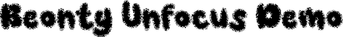 Beonty Unfocus Demo font - BeontyUnfocus-Regular_demo.otf