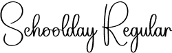 Schoolday Regular font - Schoolday.otf