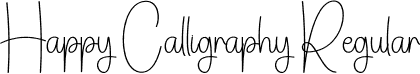 Happy Calligraphy Regular font - Happy-Calligraphy.otf