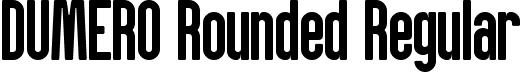 DUMERO Rounded Regular font - DUMERO-Rounded.ttf