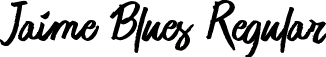 Jaime Blues Regular font - Jaime Blues.ttf