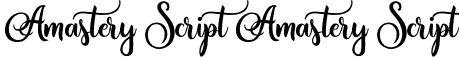 Amastery Script Amastery Script font - amastery script.otf