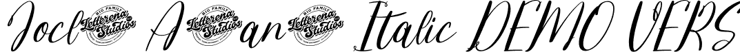 Joclin Ailanet Italic DEMO VERS font - Joclin-Ailanet-Italic-DEMO-VERSION.otf