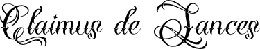 Claimus de Sances font - Claimus-de-Sances-Demo.otf