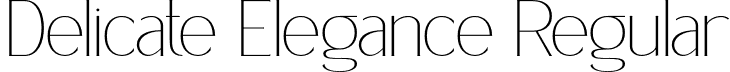 Delicate Elegance Regular font - DelicateElegance-Regular.otf