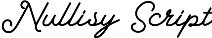 Nullisy Script font - Nullisy-Script.otf