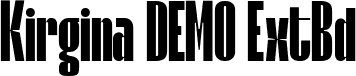 Kirgina DEMO ExtBd font - Kirgina-DEMO.ttf