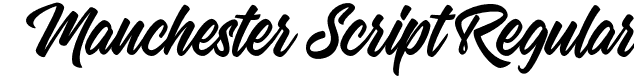 Manchester Script Regular font - ManchesterScript.otf