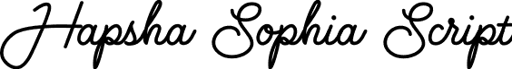 Hapsha Sophia Script font - HapshaSophiaScript_01.otf