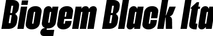 Biogem Black Ita font - Biogem-BlackItalic.otf